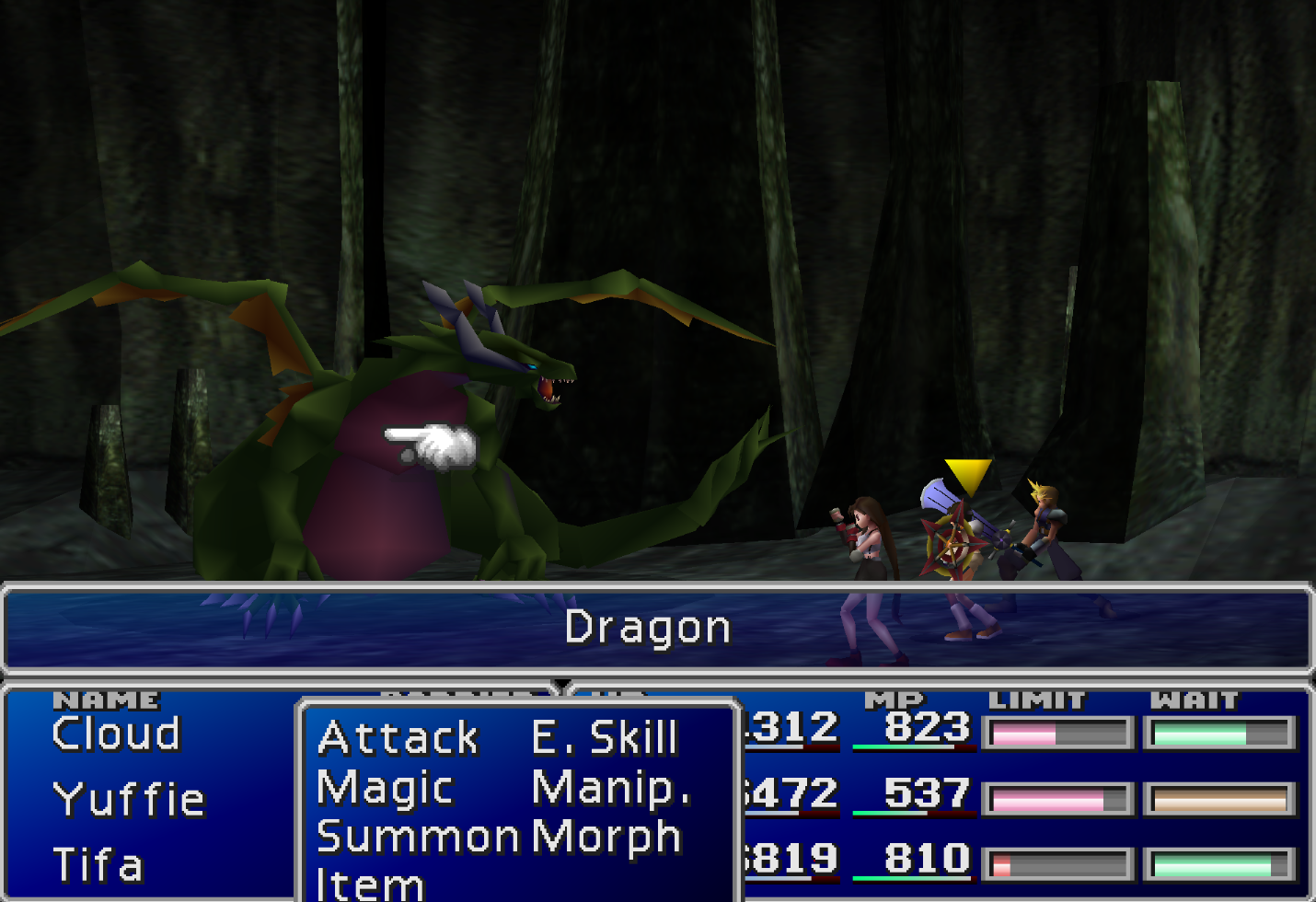 Dragon for Flamethrower enemy skill
